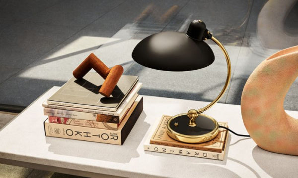 KAISER IDELL 6631-T LUXUS Table Lamp in Matte Black and Brass