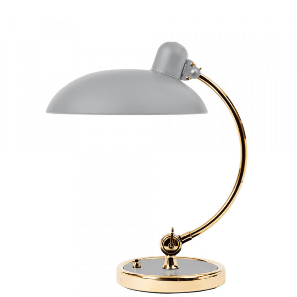 KAISER IDELL 6631-T LUXUS Table Lamp in Easy Gray and Brass