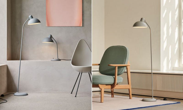 Kaiser IDELL Floor Lamp 6556-F Easy Gray x Brass