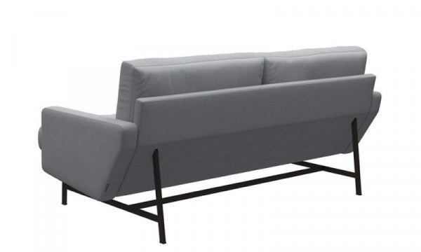 LISSONI SOFA 2-seater PL112S Steelcut trio 113 Beige x Brown Bronze Legs
