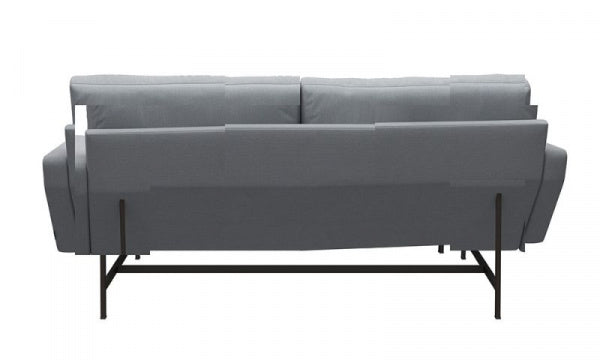 LISSONI SOFA 2-seater PL112S Steelcut trio 113 Beige x Brown Bronze Legs