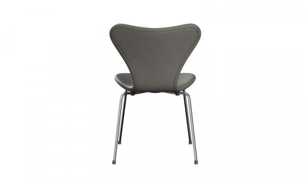 Seven Chair 3107 Fully Upholstered Essential Leather Lava Chrome Legs