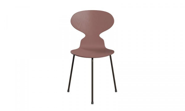 ANT Ant Chair 3100, 3-legged, Colored Ash, Wild Rose
