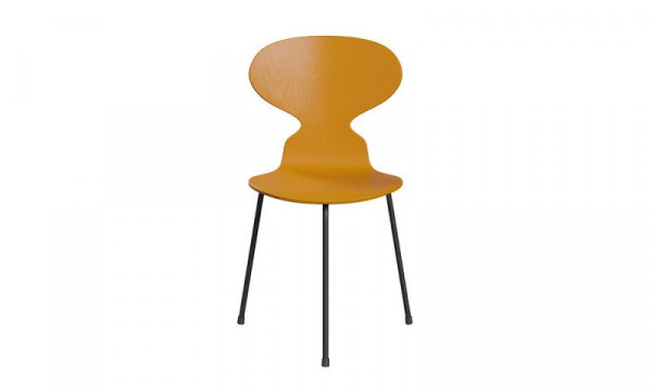 ANT Ant Chair 3100, 3-legged, Colored Ash, Burnt Yellow