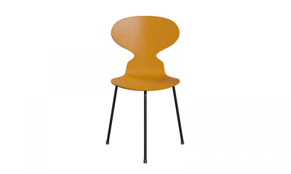 ANT Ant Chair 3100, 3-legged, Colored Ash, Burnt Yellow