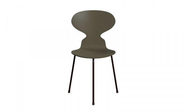 ANT Ant Chair 3100, 3-legged, lacquer finish, olive green
