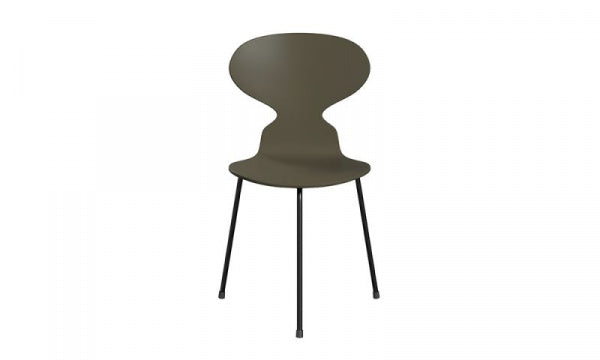 ANT Ant Chair 3100, 3-legged, lacquer finish, olive green