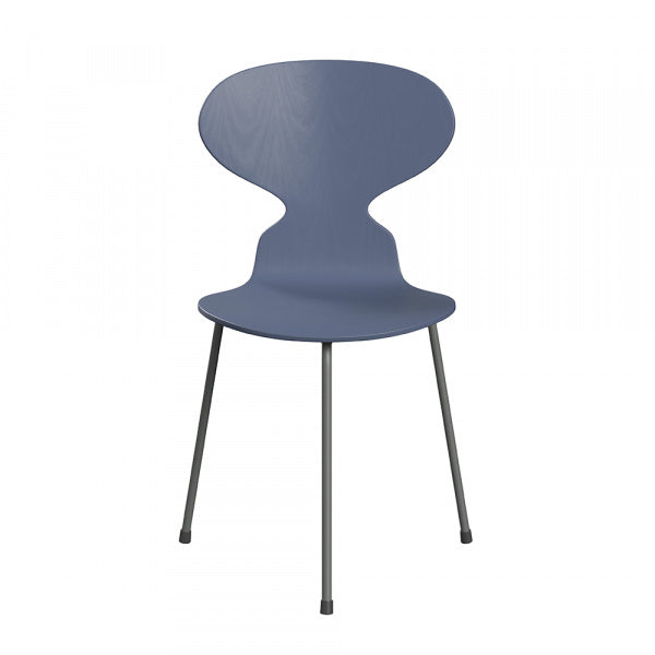 ANT Ant Chair 3100, 3-legged, Colored Ash, Dusk Blue