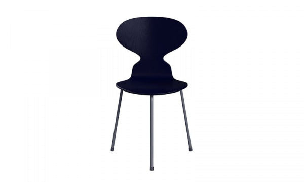 ANT Ant Chair 3100, 3-legged, Colored Ash, Midnight Blue
