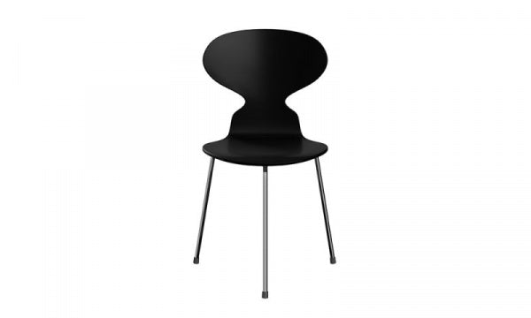 ANT Ant Chair 3100, 3-legged, Lacquer Black
