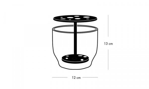 IKEBANA VASE SMALL STAINLESS STEEL