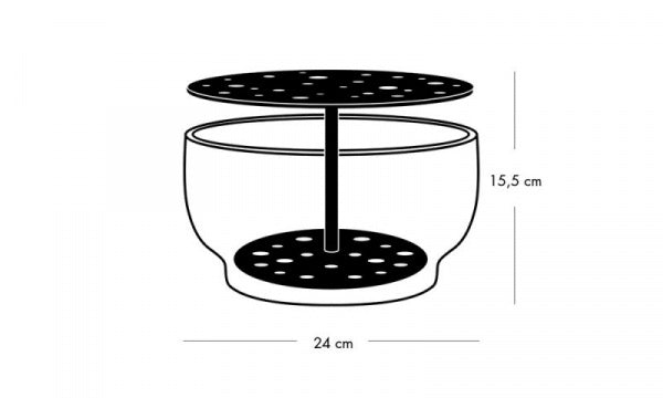 IKEBANA VASE LARGE STAINLESS STEEL