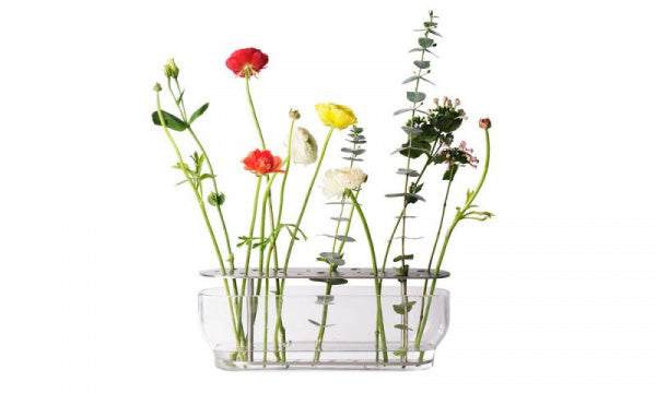 IKEBANA VASE LONG STAINLESS STEEL