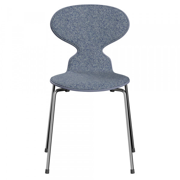 ANT Ant Chair 3101 in Colored Ash with Lavender Blue Front Padding and Vanir733 Light Blue Chrome Legs