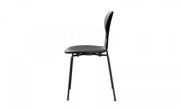 ANT Ant Chair 3101 Lacquer Black Front Padding Essential Leather Black Black Legs
