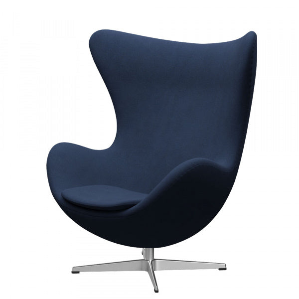 EGG Chair 3316, Christianshavn 1155, dark blue with satin legs