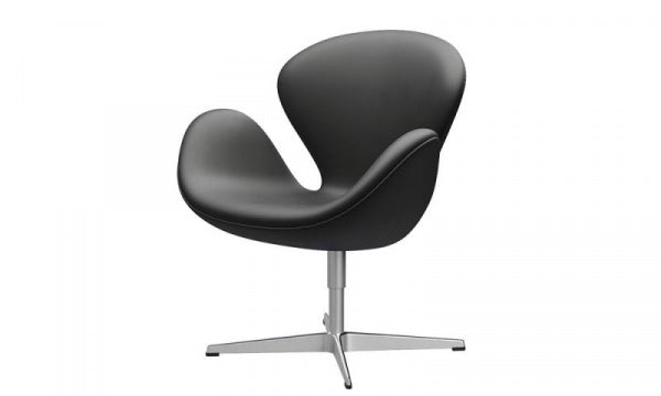 SWAN Swan Chair 3320 Essential Leather with Black Satin Legs