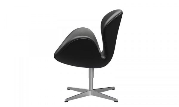 SWAN Swan Chair 3320 Essential Leather with Black Satin Legs