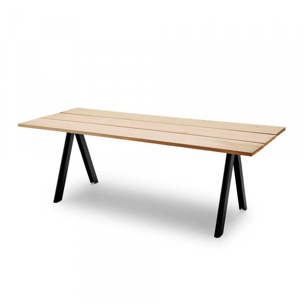 Overlap Table 220cm Anthracite Black