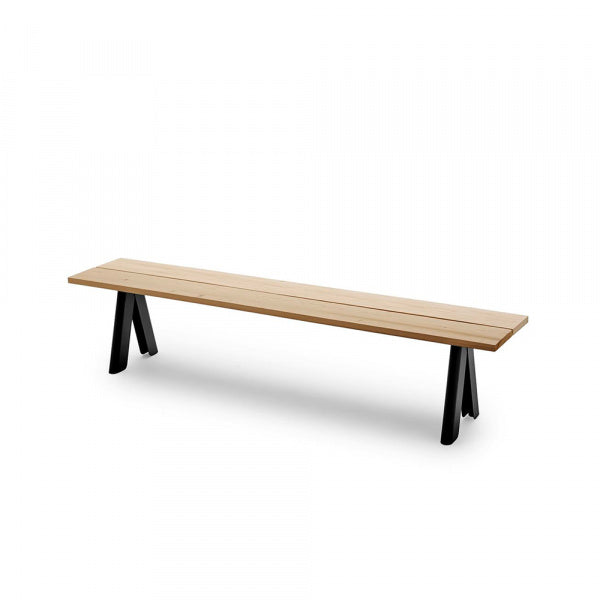 Overlap Bench 200cm Anthracite Black