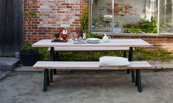 Overlap Bench 200cm Anthracite Black