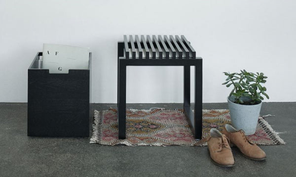 Cutter Stool Oak Black