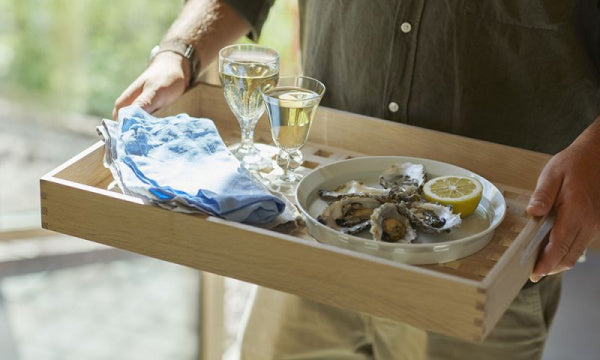 Fionia tray 52x36cm oak