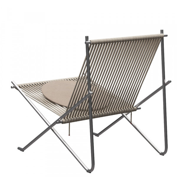 PK4 ST Hemp Rope Natural Seat Cushion with Canvas and Satin Finish