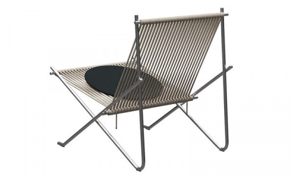 PK4 ST Hemp Rope Natural Seat Cushion with Canvas and Satin Finish