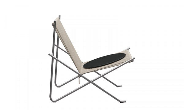 PK4 ST Hemp Rope Natural Seat Cushion with Leather Satin Finish