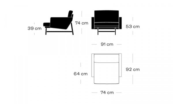 LISSONI Lounge Chair PL111S, Christianshavn