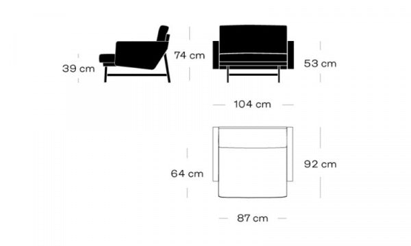 LISSONI Lounge Chair PL111 Christianshavn
