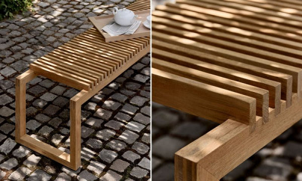 Cutter bench 160cm teak