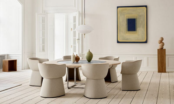 MONOLIT Dining Chair CM221 Designer Selection Leather Piping x HALLINGDAL200