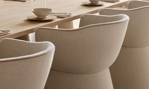 MONOLIT Dining Chair CM221 Designer Selection Leather Piping x HALLINGDAL200