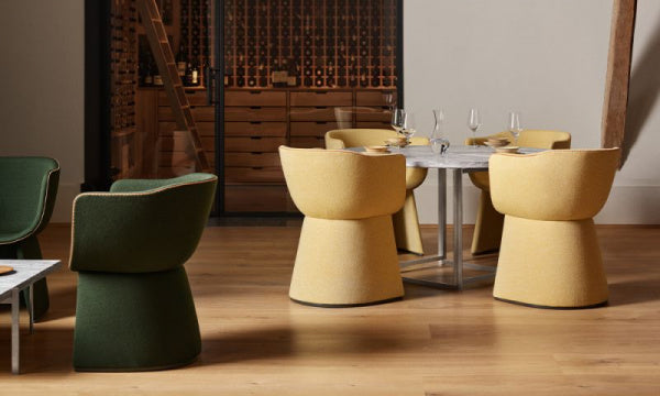 MONOLIT Dining Chair CM221 Designer Selection Leather Piping x HALLINGDAL407