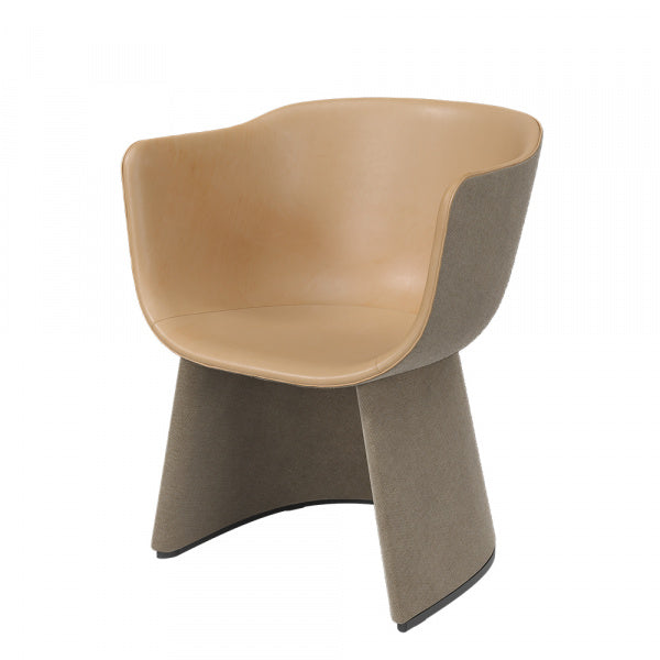 MONOLIT Lounge Chair CM231 Designer Selection Leather Piping x SUNNIVA233 x Natural Leather