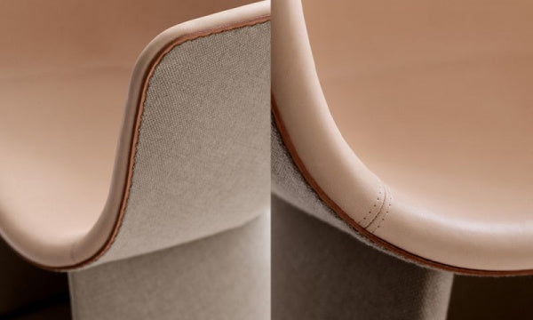 MONOLIT Lounge Chair CM231 Designer Selection Leather Piping x SUNNIVA233 x Natural Leather