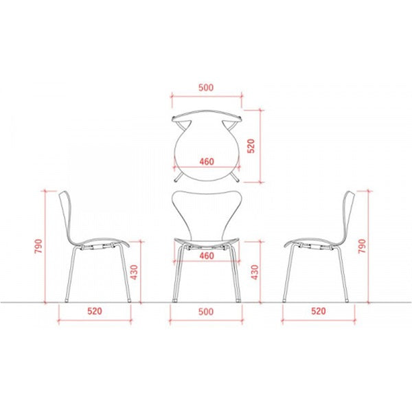 Seven Chair 3107 7:14 AM Blue