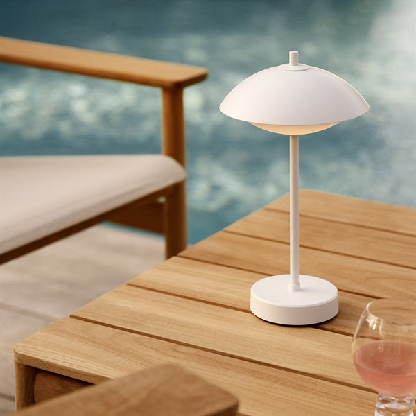 CLAM Portable Lamp, White