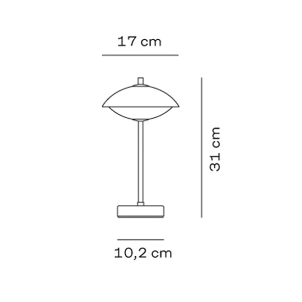 CLAM Portable Lamp Dusk Blue