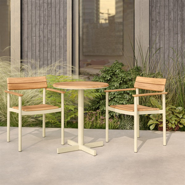 Peragas Cafe Table, Light Ivory