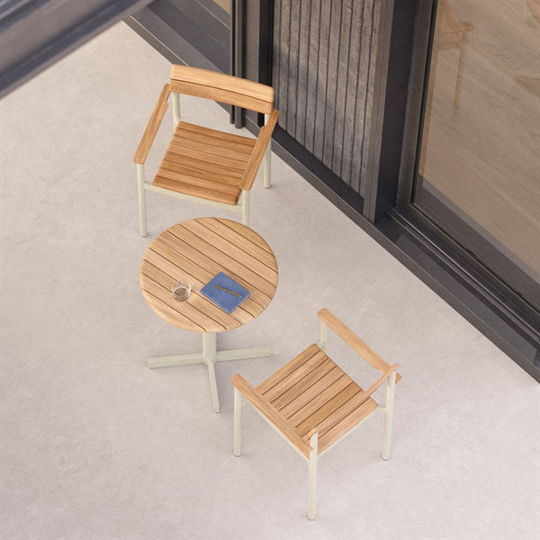 Peragas Cafe Table, Light Ivory
