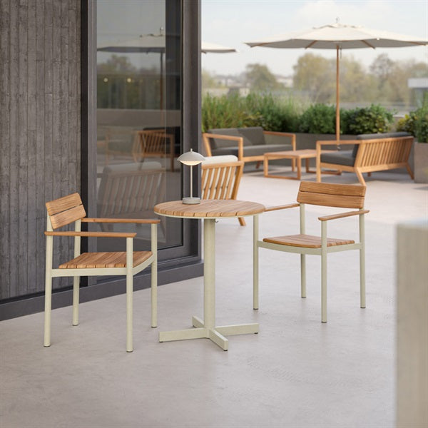 Peragas Cafe Table, Light Ivory