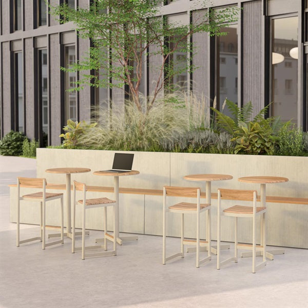Peragus High Table 105 Light Ivory