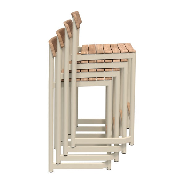 Peragus Counter Stool, Light Ivory