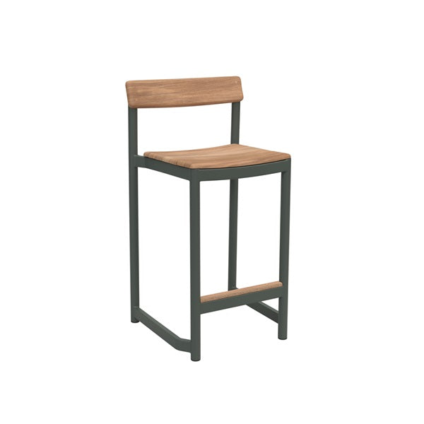Peragus Counter Stool, Hunter Green