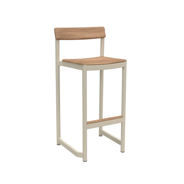 Peragus Bar Stool, Light Ivory