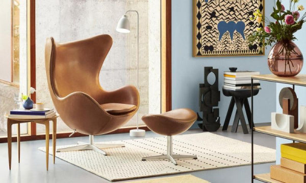 EGG Chair Footstool 3127 Leather Category 5