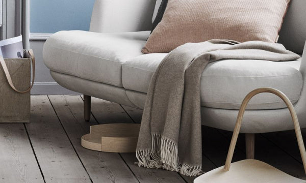 THROW CASHMERE Natural Brown